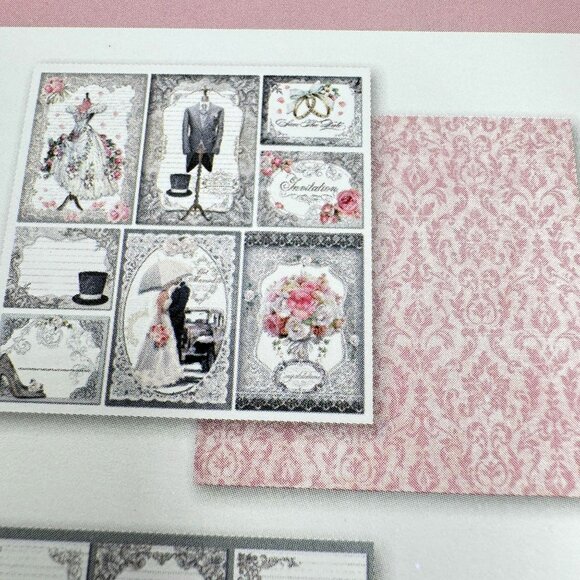 Stamperia Wedding Scrapbooking Pad 10 Double-Faced Sheets 12 x 12 Acid-Free NEW - Picture 16 of 16